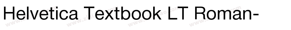 Helvetica Textbook LT Roman字体转换